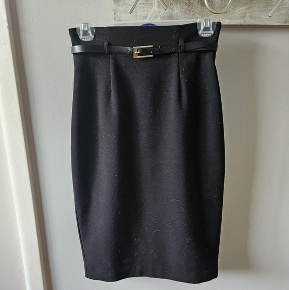 Black high waisted pencil skirt xs - Picture 2 of 4
